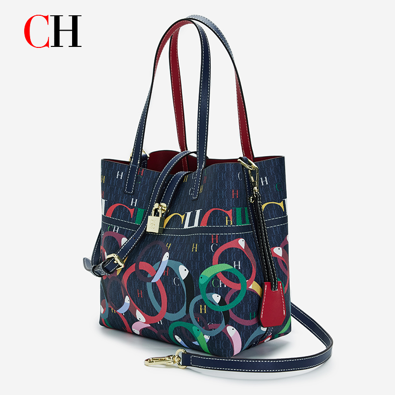 Women Bags Daily Use - CH Women Large Capacity Printed Tote