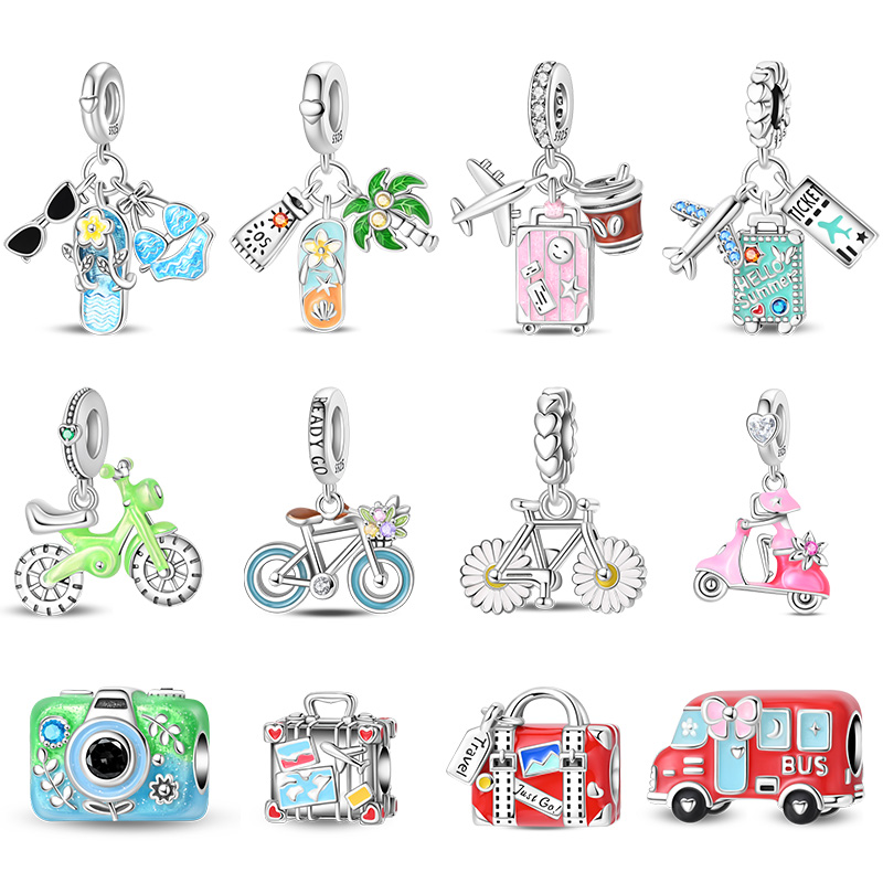 Women Bags Manufacturer - 925 Sterling Silver Slipper Sunglasses Charms