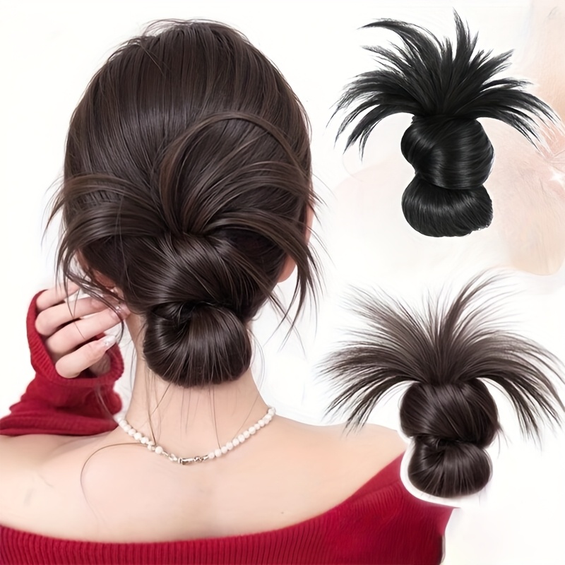 Women Bags Daily Use - Low Synthetic Bun Ponytail Hair Natural