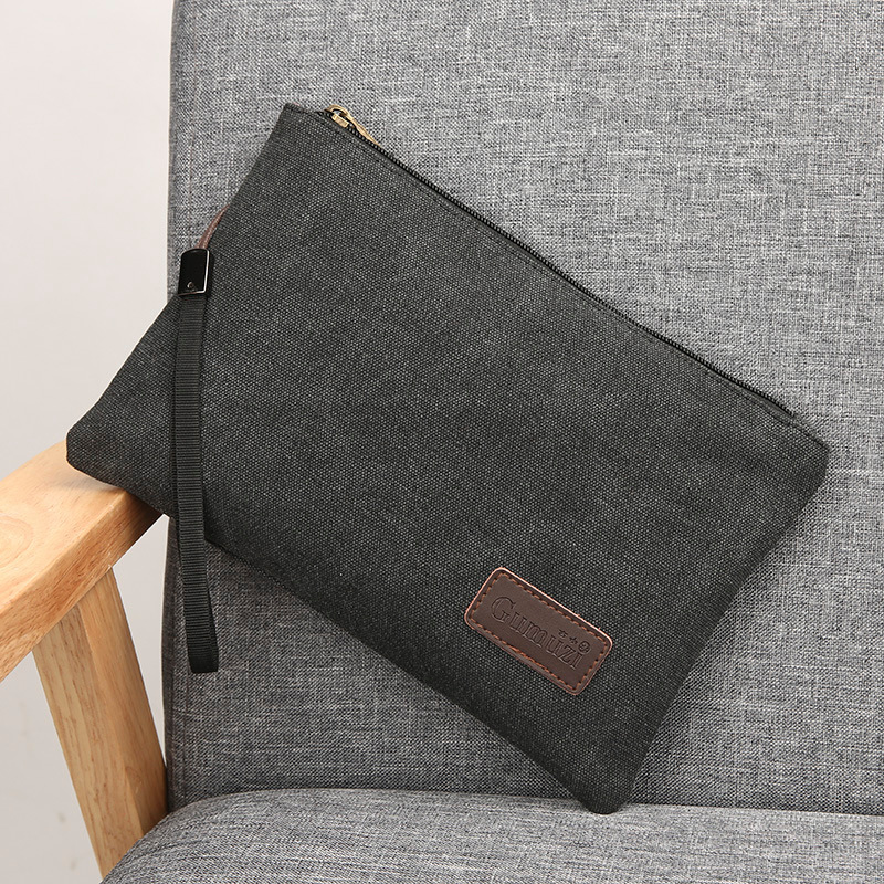 Zipper Wristlet Bag Canvas Sof - Flap Bag Envelope recension och pris