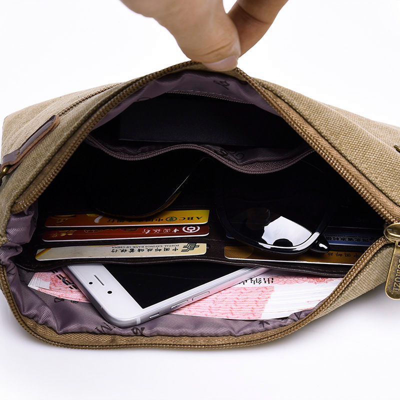 Zipper Wristlet Bag Canvas Sof - Flap Bag Envelope recension och pris