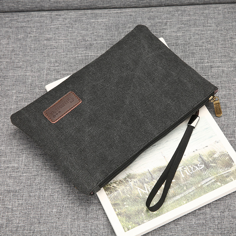 Zipper Wristlet Bag Canvas Sof - Flap Bag Envelope recension och pris