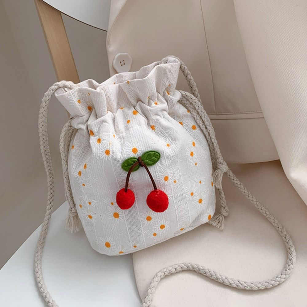 Korean Cute Canvas Cherry Buck - Women Bags Low Price recension och pris