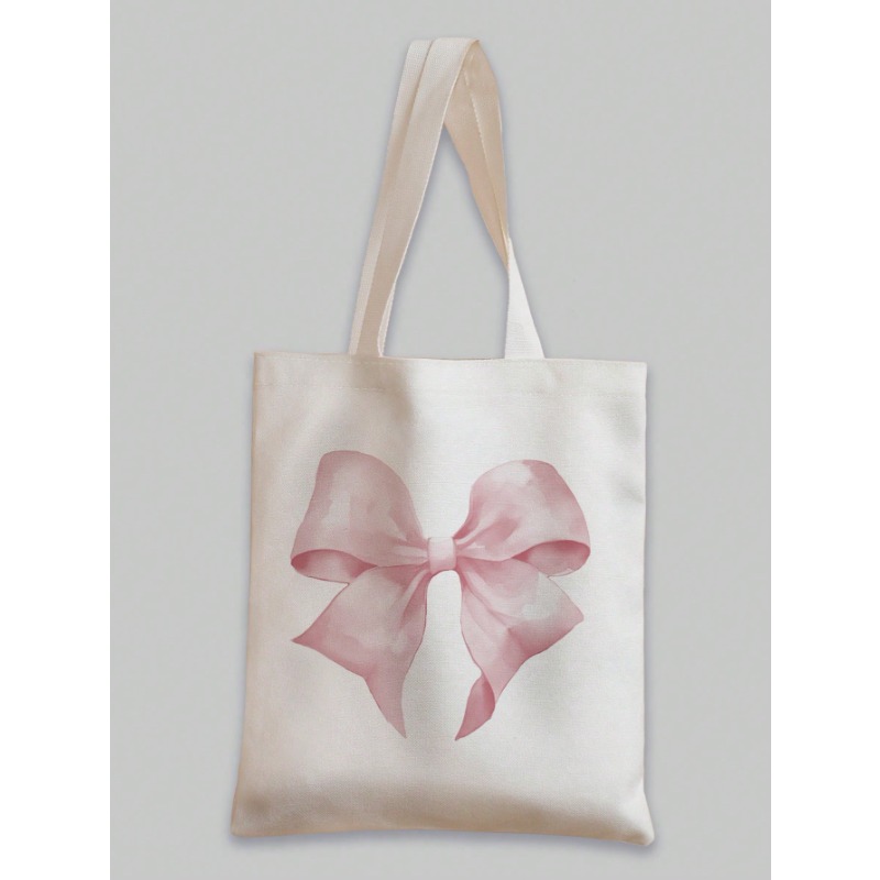 ROMWE Kawaii Bow Pattern Canva - Women'S Tote Bags For Work recension och pris