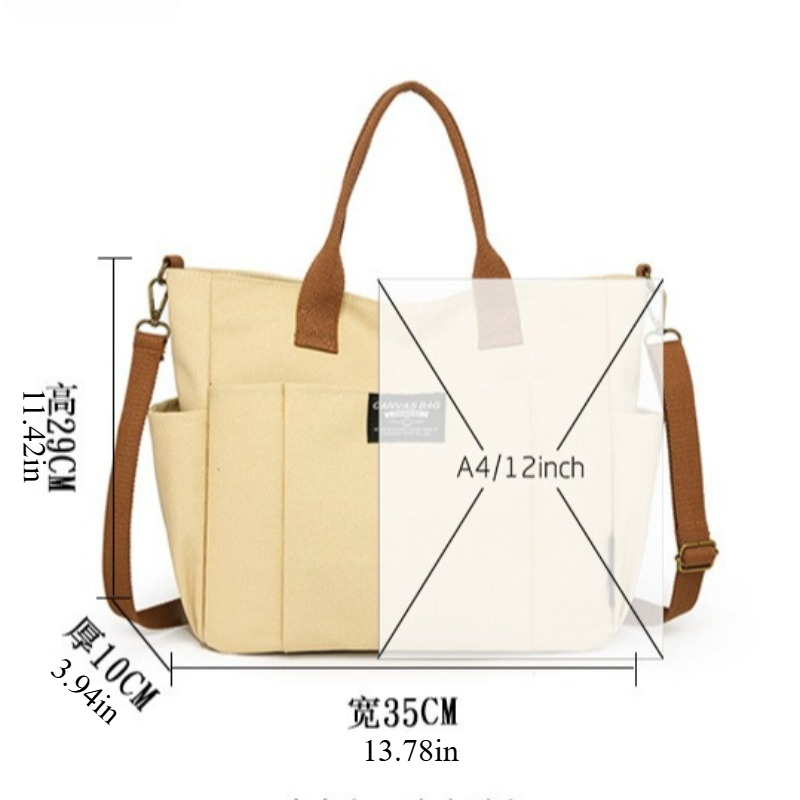 Large Canvas Tote Bag for Wome - Women'S Tote Bags For Work recension och pris