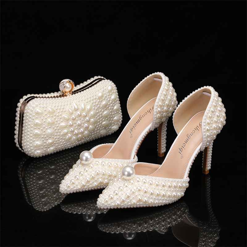 Bag and Shoe Set for Women Pea - Women Bags White recension och pris