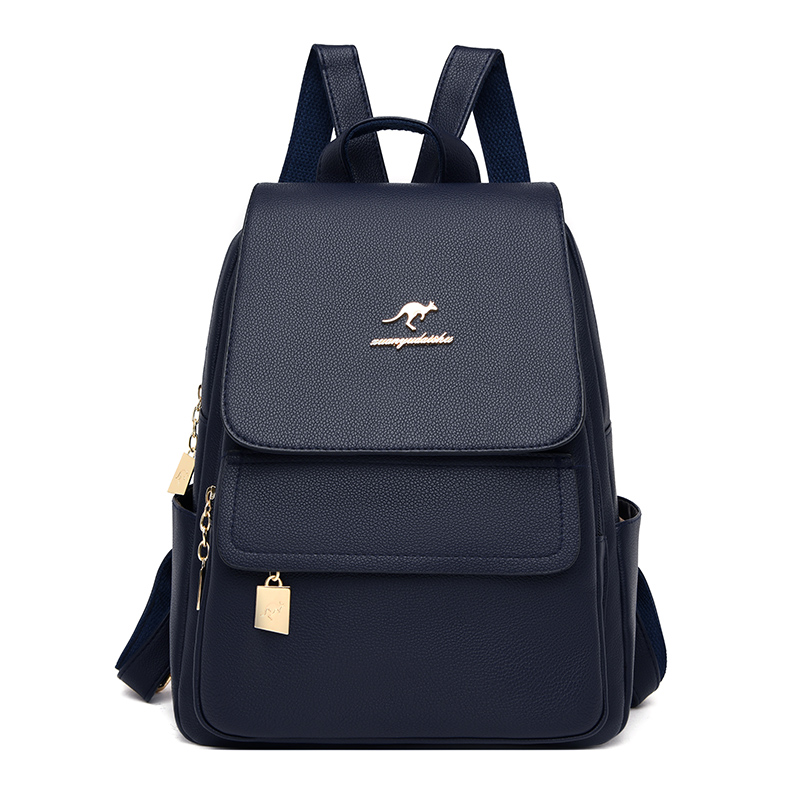 High Quality Leather Backpack  - Women Bags White recension och pris