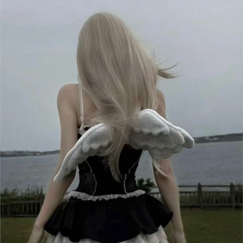 JIAERDI Sweet White Angel Wing - Women Bags White recension och pris