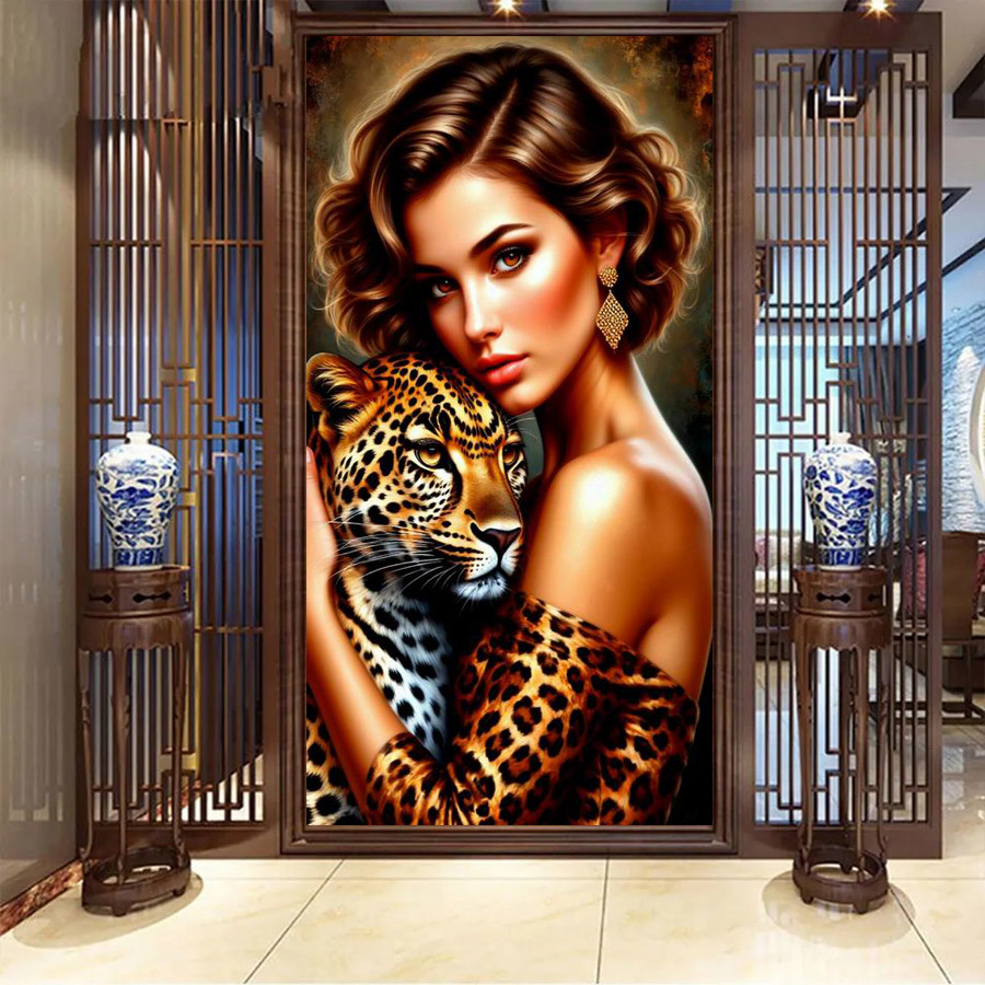 Woman and Leopards Picture Lar - Women'S Bags New Collection recension och pris