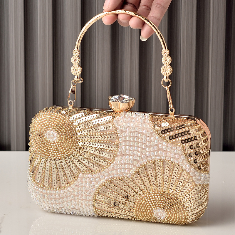Pearl Sequined Silver Wedding  - Evening Bag Beaded recension och pris