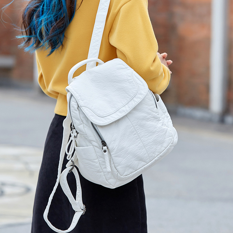 Women's Backpack White Washed  - Women Bags White recension och pris