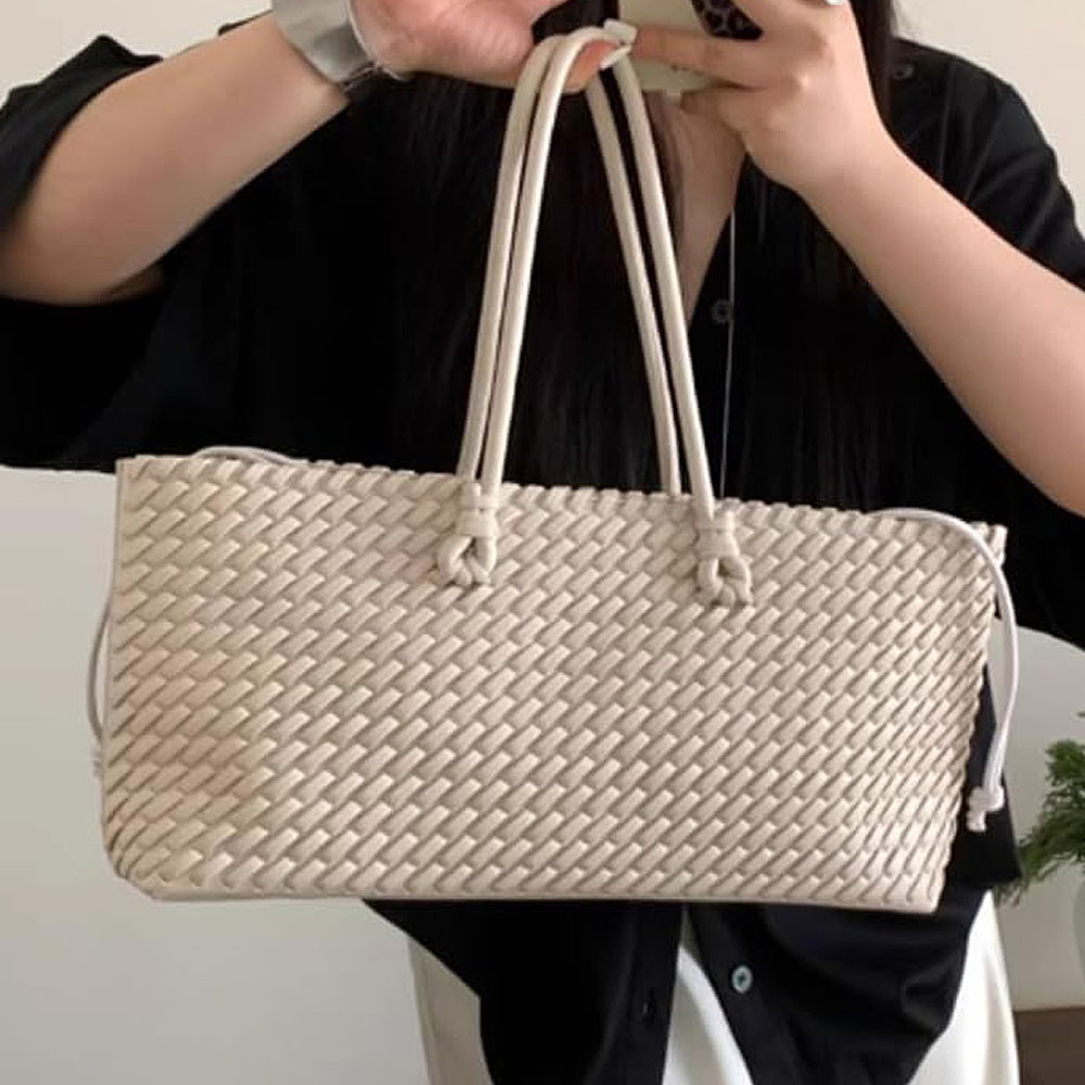 Woven Tote Bag Women Underarm  - Women'S Tote Bags For Work recension och pris