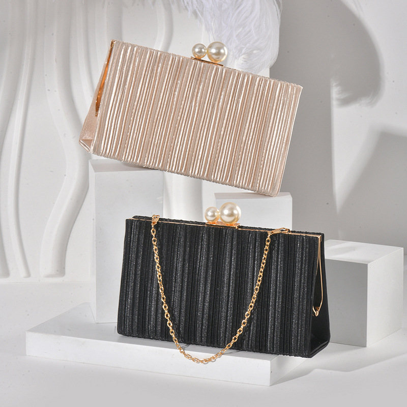 Pure Color Shimmering Fabric C - Evening Bag Beaded recension och pris