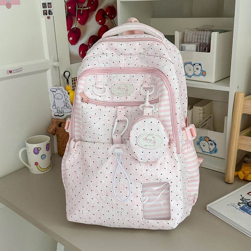 Sweet Pink White Polka Dot Lol - Women Bags White recension och pris