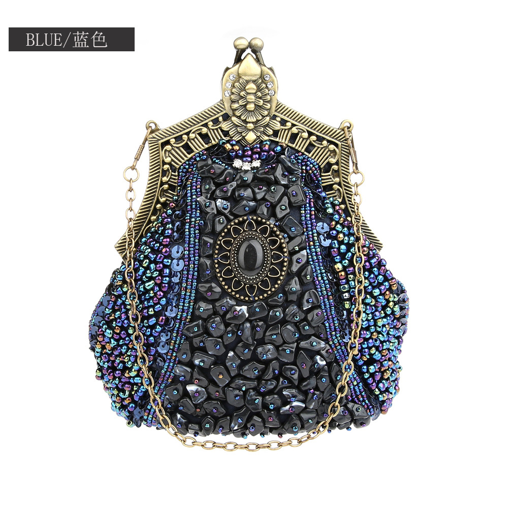 Retro Fashion Pearl Sequin Bea - Evening Bag Beaded recension och pris