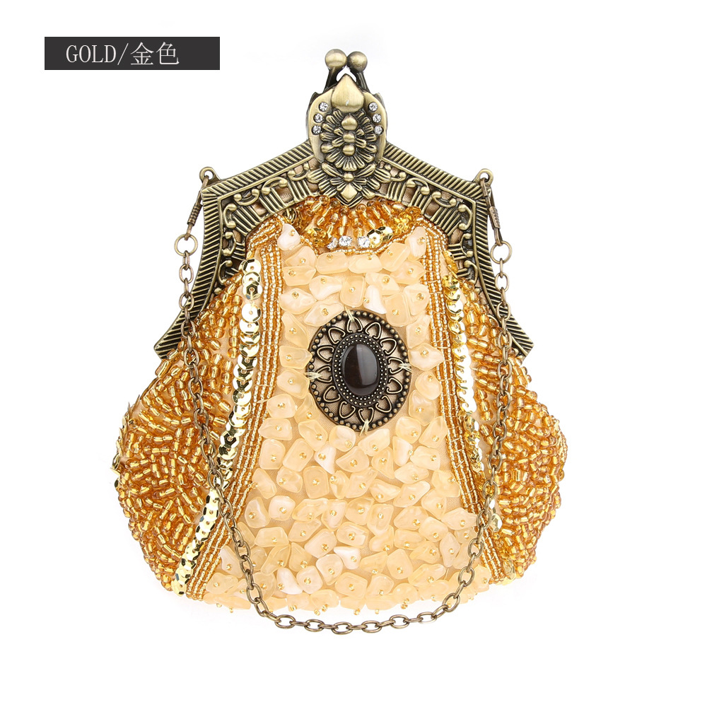 Retro Fashion Pearl Sequin Bea - Evening Bag Beaded recension och pris