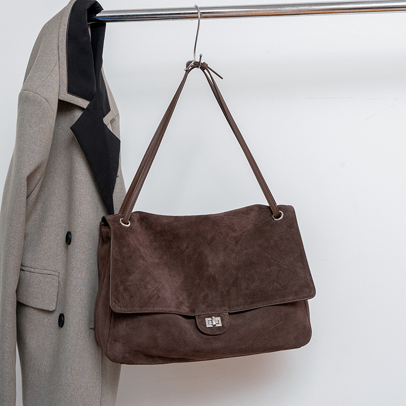 Genuine Suede Leather Underarm - Women'S Tote Bags For Work recension och pris