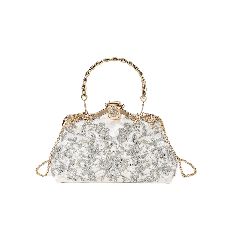 Retro New Embroidered Beaded F - Evening Bag Beaded recension och pris