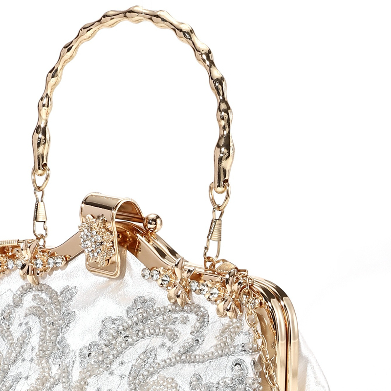 Retro New Embroidered Beaded F - Evening Bag Beaded recension och pris