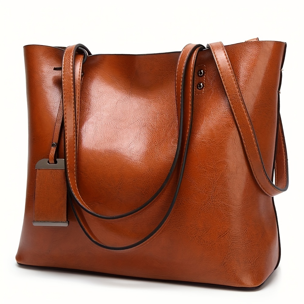 Fashionable Classic Retro Leat - Women'S Tote Bags For Work recension och pris