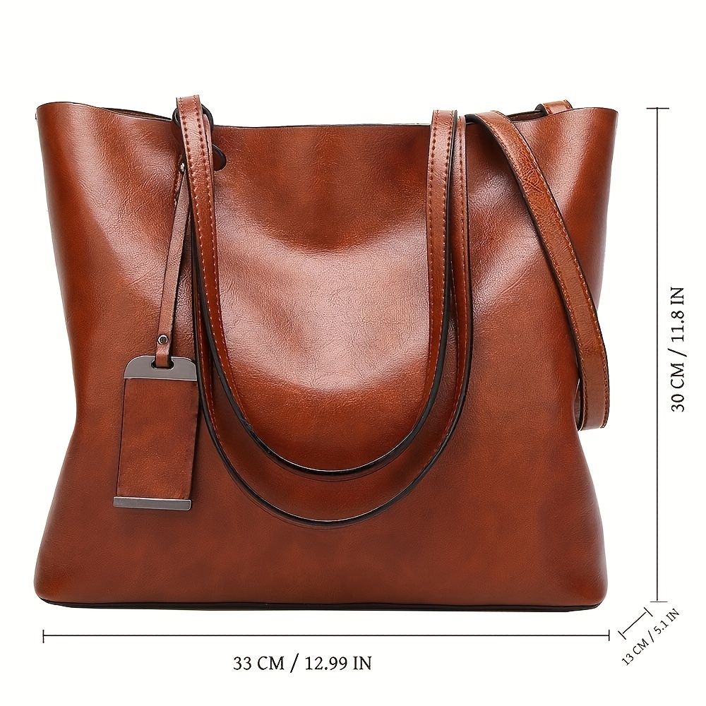 Fashionable Classic Retro Leat - Women'S Tote Bags For Work recension och pris